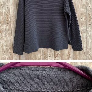 REISS Lila High Neck Sweater Sizek Sweater Size Small Teal Blue